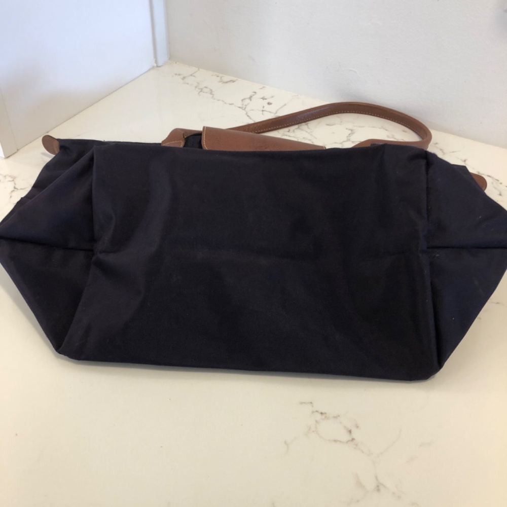 Longchamp Black Canvas Tote - Picture 6 of 7